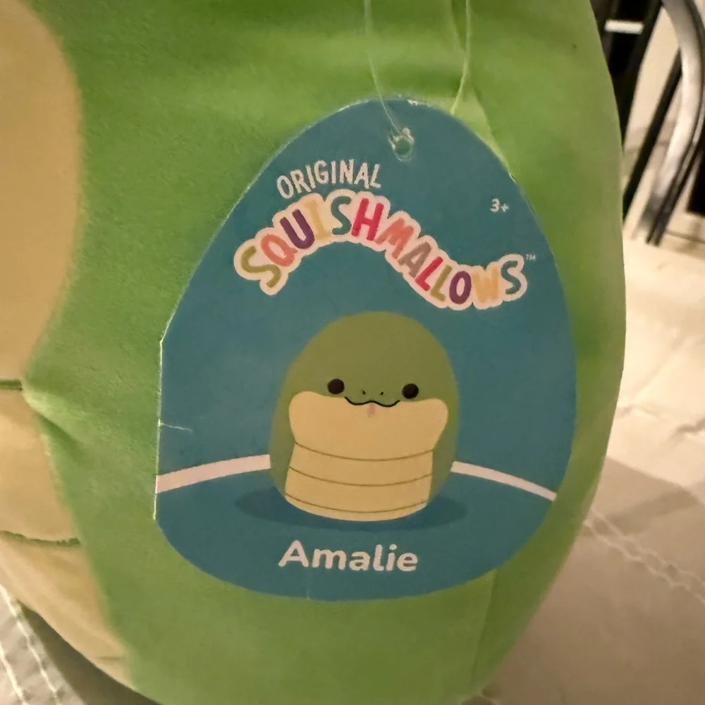 Squishmallows Amalie snake 12” NWT